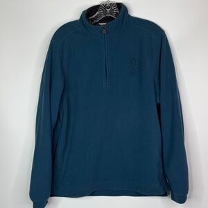 Artisans Big Top Chautauqua Blue Fleece 1/4 Zip Jacket Size Medium